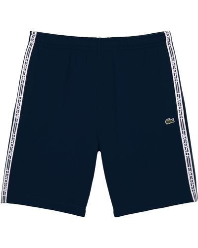 Lacoste Shorts mit Logo-Streifen - Blau