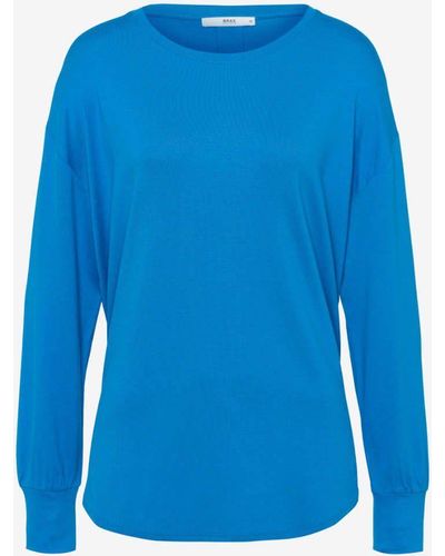 Brax Langarmshirt Style CAREN in Blau | Lyst DE