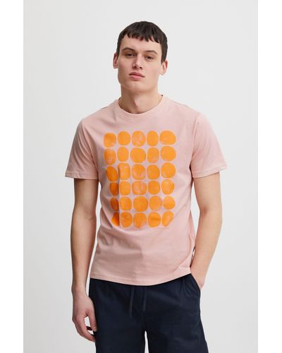 Casual Friday T-Shirt CFThor printed tee - Pink