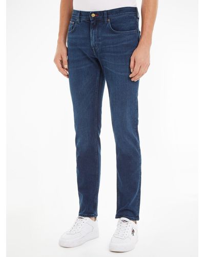 Tommy Hilfiger Straight-Jeans Denton aus Baumwoll-Denim mit Stretch - Blau