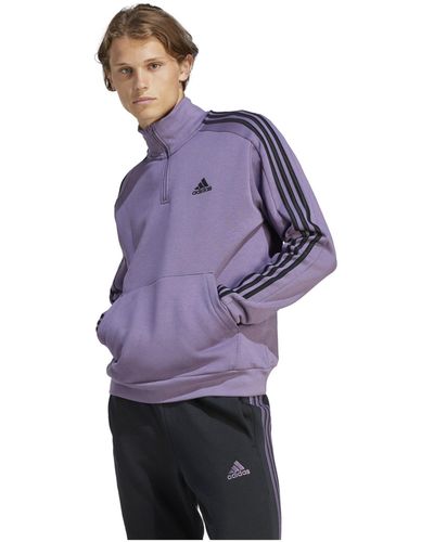 adidas Sportswear adidas Essentials Fleece HalfZip Sweatshirt - Lila