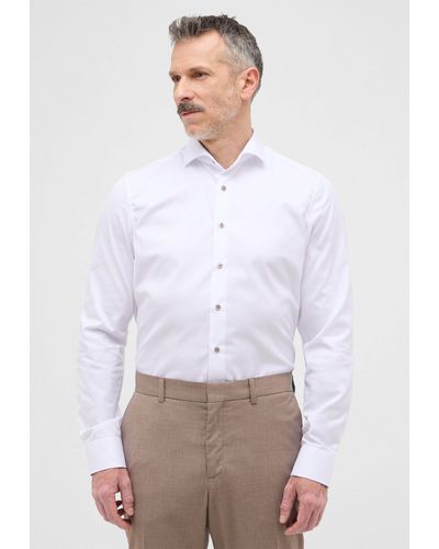 Eterna Langarmhemd SLIM FIT - Weiß