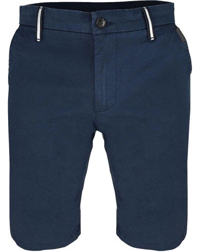 Elkline Strandshorts Auf die Kette elastische Twill-Shorts mit Reflexapplikationen - Blau