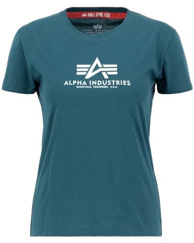 Alpha Industries Shirt Women - Blau