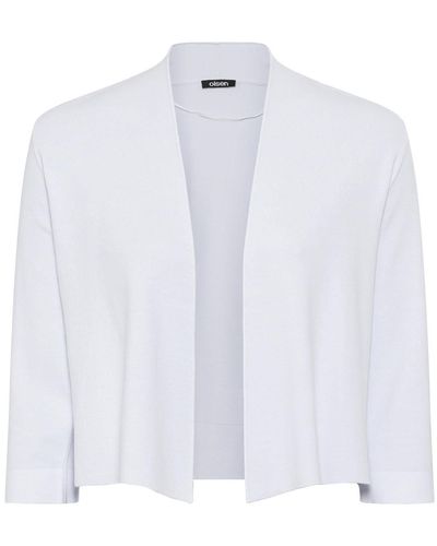 Olsen Strickjacke Cardigan Long Sleeves - Weiß