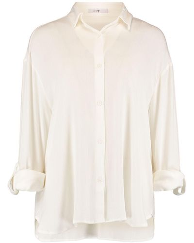 Hailys Blusenshirt Bluse Stilvolles Halbarm Krempelfunktion Hemd 6891 in Weiß