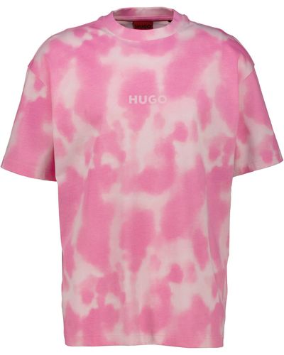 HUGO T-Shirt DIELO (1-tlg) - Pink