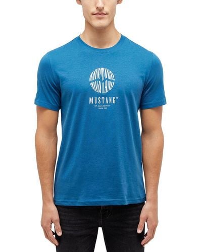 Mustang T-Shirt Style Austin - Blau