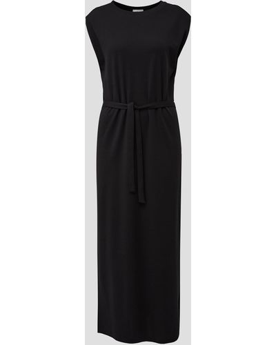 S.oliver Maxikleid Kleid aus reiner Baumwolle - Schwarz