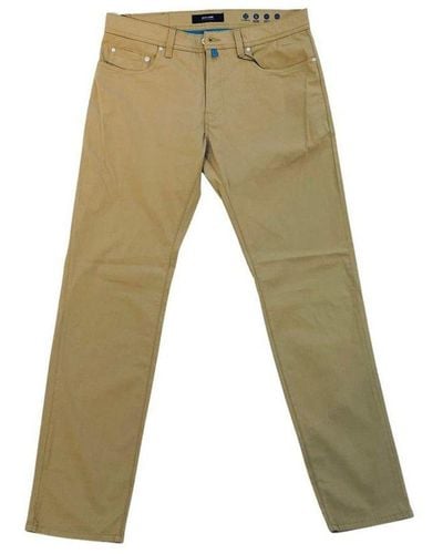 Pierre Cardin 5-Pocket-Jeans uni (1-tlg) - Grün