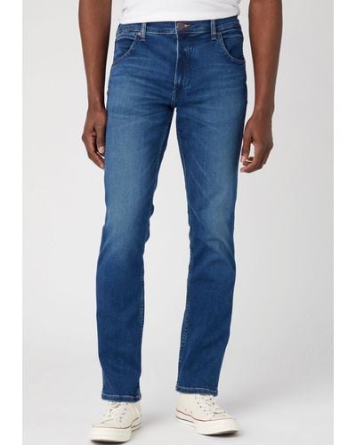 Wrangler Stretch-Jeans Greensboro Regular Straight fit - Blau