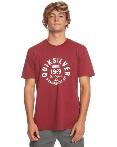 Quiksilver T-Shirt CIRCLEDSCRIPTFR TEES RRR0 - Rot