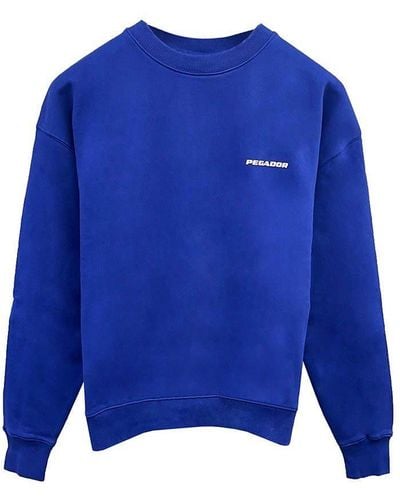 PEGADOR Sweater Logo Oversized (1-tlg., kein Set) - Blau