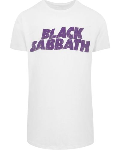 F4NT4STIC T-Shirt Sabbath Heavy Metal Band Wavy Logo Black Print für Herren  | Lyst DE
