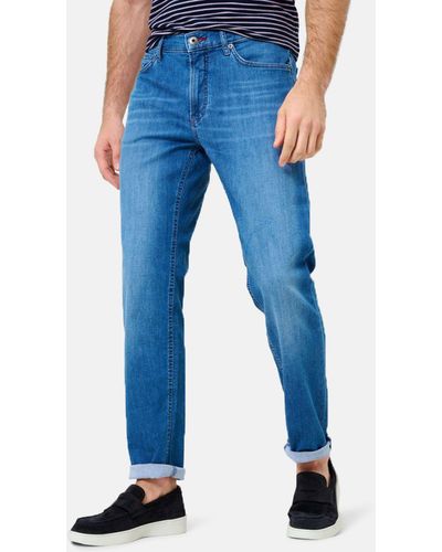 Brax 5-Pocket-Jeans Chuck Sommer-Denim, Gallery Flex - Blau