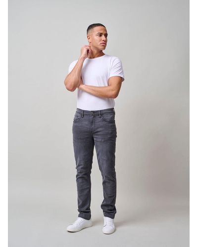 Blend Slim Jeans Basic Denim Hose Stoned Washed TWISTER FIT 4515 in Dunkelgrau