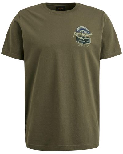 PME LEGEND T-Shirt Short sleeve r-neck single jersey - Grün