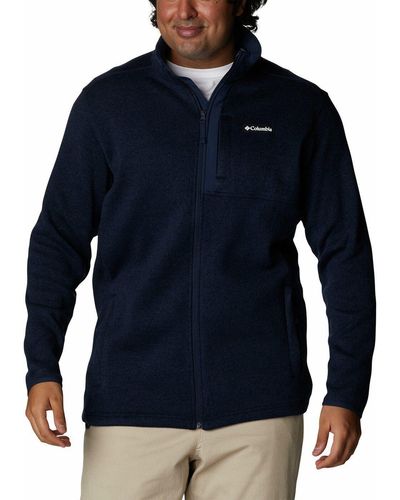 Columbia Rollkragenpullover Sweater Weather Full Zip COLLEGIATE NAVY HEATHER - Blau
