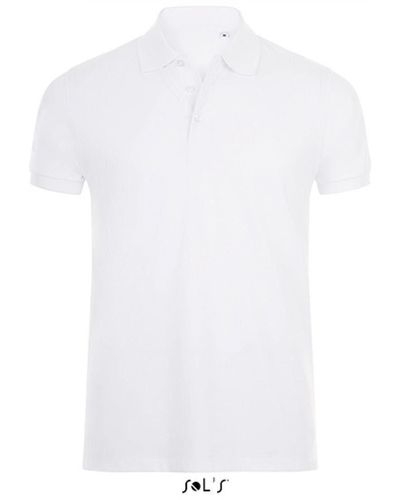 Sol's Poloshirt Phoenix Polo / Gekämmte, ringgesponnene Baumwolle - Weiß