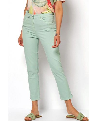 Toni 5-Pocket-Jeans be loved aus leichtem Denim - Grün