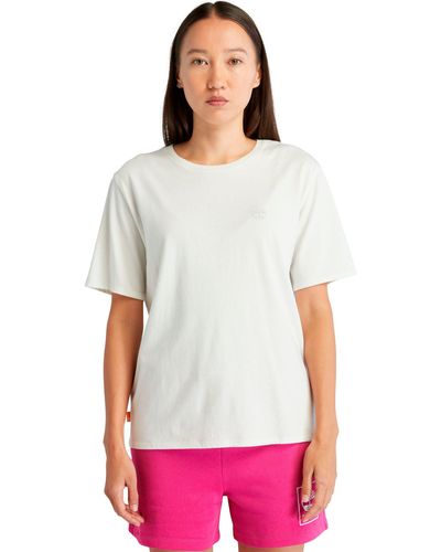 Timberland T-Shirt DUNSTAN SHORT SLEEVE TEE - Weiß