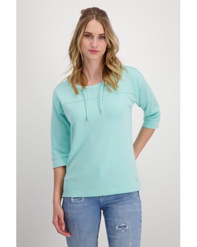 Monari Kurzarmhemd Sweatshirt - Grün