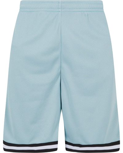 Urban Classics Stripes Mesh Shorts - Blau