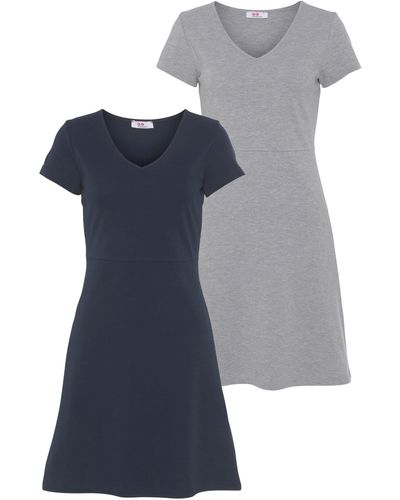 Flashlights A-Linien-Kleid (2-tlg) aus Jersey NEUE KOLLEKTION - Blau