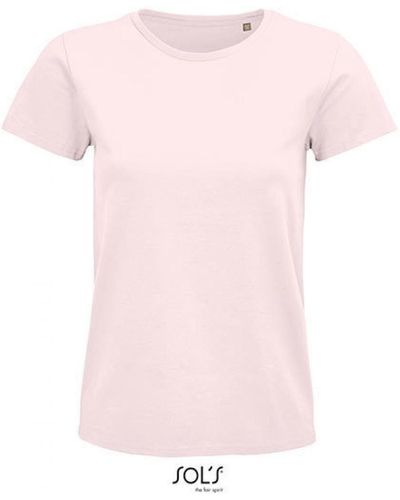 Sol's Rundhalsshirt , Pioneer Men T-Shirt, Jersey 175 - Pink