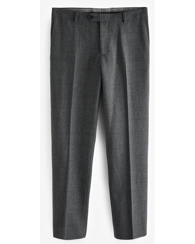 Next Anzughose Signature Karierter Anzug im Tailored Fit: Hose (1-tlg) - Grau