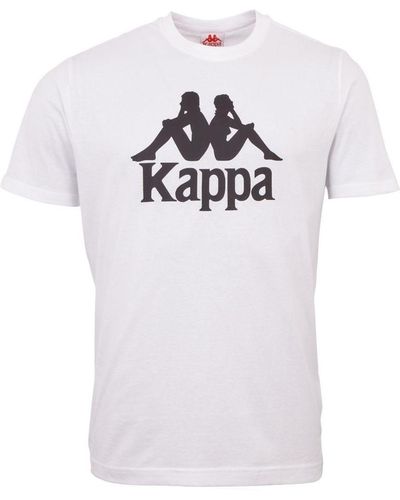 Kappa T-Shirt mit Logoprint - Weiß