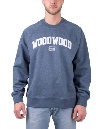 WOOD WOOD Sweater Wood Hester Ivy Sweatshirt - Blau