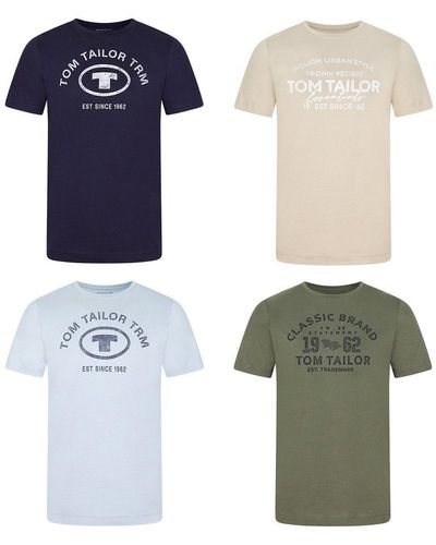 Tom Tailor T- Printshirt Regular Fit - Mehrfarbig