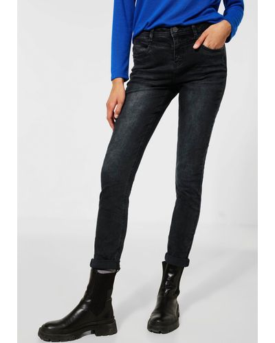 Street One Stilvolle slim fit jeans mit hoher taille und schmalen beinen in  Schwarz | Lyst DE | Stretchjeans