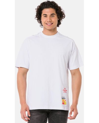 Redbridge T-Shirt Halesowen mit großem Rückenprint - Weiß