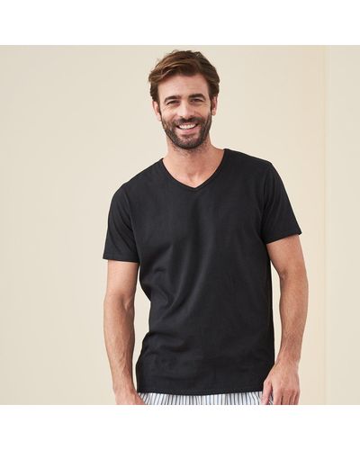 Living Crafts T-Shirt DEAN Sanftes, tragefreundliches Single Jersey - Schwarz