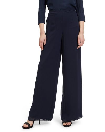 Vera Mont Chinohose mit weitem Bein (1-tlg) - Blau