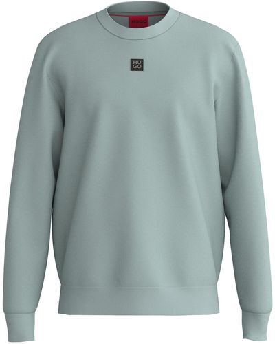 HUGO Sweatshirt Dettil (1-tlg) - Blau