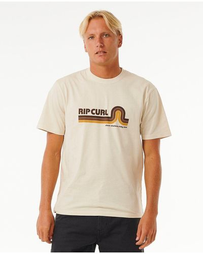 Rip Curl Print- Surf Revival Mumma Kurzärmliges T-Shirt - Weiß