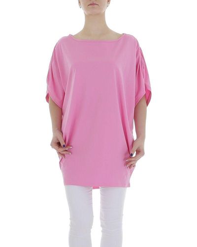 Ital-Design Tunikashirt Freizeit (85987271) Stretch Top & Shirt in Rosa - Pink