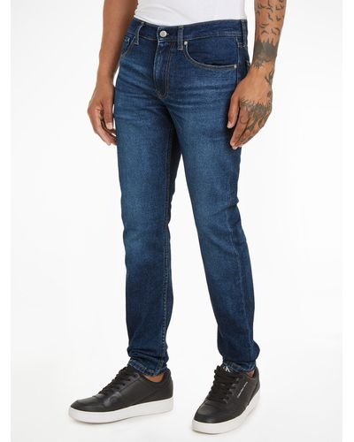 Calvin Klein Calvin Klein -fit-Jeans SLIM TAPER in klassischer 5-Pocket-Form - Blau