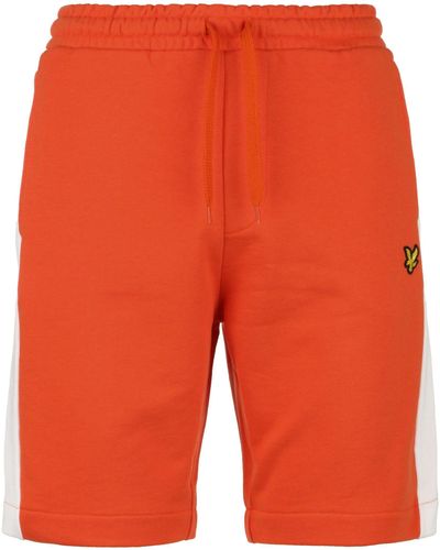 Lyle & Scott Side Panel Sweat Shorts - Orange