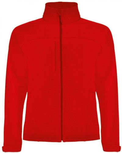 Roly Outdoorjacke Rudolph Softshell Jacket, Wasser- und Windabweisend - Rot