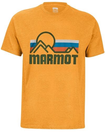 Marmot Kurzarmshirt M Coastal Tee Short-sleeve - Orange
