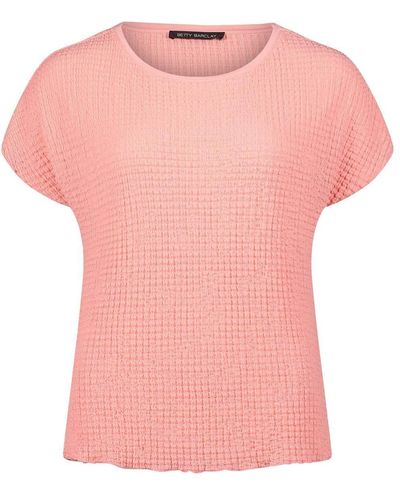 Betty Barclay T- Shirt Kurz 1/2 Arm, Salmon Rose - Pink