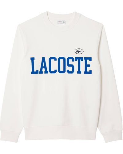 Lacoste Sweatshirt mit Logo (1-tlg) - Weiß