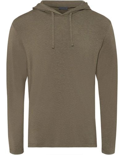 Hanro Kapuzensweatshirt Casuals - Grün