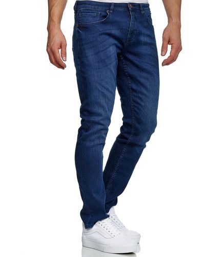 Tazzio Straight-Jeans A106 Stretch mit Elasthan Denim Regular Fit - Blau