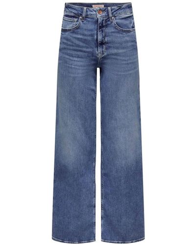 ONLY Skinny-fit-Jeans ONLMADISON BLUSH HW WIDE DNM CRO372 - Blau