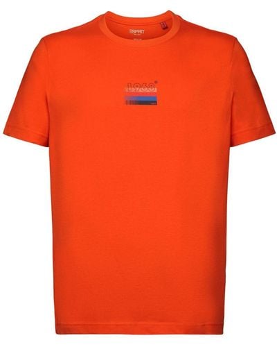 Edc By Esprit Shirt T-Shirts (1-tlg) - Orange